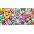 CANVAS PRINT COLORFUL FLOWERS - ABSTRACT PICTURES - PICTURES