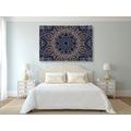 CANVAS PRINT MANDALA WITH AN INDIAN THEME - PICTURES FENG SHUI - PICTURES