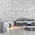 PHOTO WALLPAPER WHITE WALL WITH ORNAMENT - WALLPAPERS{% if kategorie.adresa_nazvy[0] != zbozi.kategorie.nazev %} - WALLPAPERS{% endif %}