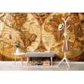 SELF ADHESIVE WALLPAPER SKETCHED MAP OF THE PAST - SELF-ADHESIVE WALLPAPERS - WALLPAPERS