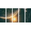 5-PIECE CANVAS PRINT VIEW FROM SPACE - PICTURES OF SPACE AND STARS - PICTURES