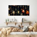 WANDBILD VINTAGE GITARRENMOTIV - MUSIKBILDER - BILDER