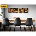 CANVAS PRINT SET CULINARY ART - SET OF PICTURES - PICTURES