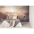 SELF ADHESIVE WALL MURAL MIST OVER THE FOREST - SELF-ADHESIVE WALLPAPERS - WALLPAPERS