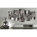 PICTURE ON ACRYLIC GLASS SILVER BUDDHA - PICTURES ON GLASS{% if product.category.pathNames[0] != product.category.name %} - PICTURES{% endif %}