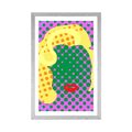 POSTER MIT PASSEPARTOUT MARILYN MONROE IM POP-ART-STIL - POP-ART - POSTER