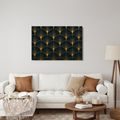 OBRAZ ZŁOTY WZÓR ART DÉCO - VINTAGE A RETRO OBRAZY - OBRAZY