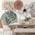 SAMOLEPÍCÍ FOTOTAPETA ABSTRAKTNÍ KVĚTINY A LISTY - ABSTRAKTNÍ TAPETY - TAPETY