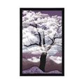 AFFICHE ARBRE COUVERT DE NUAGES - NATURE - AFFICHES