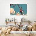 WANDBILD BASKETBALLSPRUNG ZUM HIMMEL - POP-ART-BILDER - BILDER