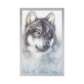 POSTER WOLF IN VERSCHNEITER LANDSCHAFT - TIERE - POSTER