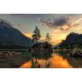 SELF ADHESIVE WALL MURAL MOUNTAIN LANDSCAPE BY THE LAKE - SELF-ADHESIVE WALLPAPERS - WALLPAPERS