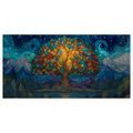 OBRAZ NOČNÍ KRAJINA SE STROMEM ŽIVOTA - OBRAZY STROMY ŽIVOTA - OBRAZY