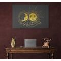 WANDBILD HARMONIE VON SONNE UND MOND - BILDER MIT FENG SHUI-MOTIVEN - BILDER