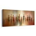 WANDBILD GEHEIMNISVOLLE SILHOUETTEN IM NEBEL - BILDER VON MENSCHEN - BILDER