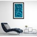 POSTER MIT PASSEPARTOUT UND AUFSCHRIFT - WATER IS LIFE - MOTIVE AUS UNSERER WERKSTATT - POSTER