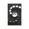 POSTER HARMONISCHES YIN UND YANG - SCHWARZ-WEISS - POSTER