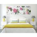CANVAS PRINT GENTLE FLORAL STILL LIFE - PICTURES FLOWERS - PICTURES