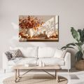 WANDBILD HERBSTLICHES STILLLEBEN MIT KÜRBISSEN - HALLOWEEN- UND HORROR-BILDER - BILDER