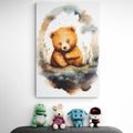 CANVAS PRINT DREAMY TEDDY BEAR - DREAMY LITTLE ANIMALS - PICTURES