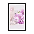 AFFICHE AVEC MONTURE COFFRET CADEAU DE LUXE - FLEURS - AFFICHES