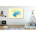 CANVAS PRINT HELICOPTER IN THE CLOUDS - CHILDRENS PICTURES - PICTURES