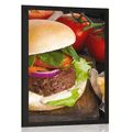 POSTER AMERICAN HAMBURGER - WITH A KITCHEN MOTIF - POSTERS