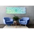 CANVAS PRINT BLUE-GREEN MANDALA - PICTURES FENG SHUI - PICTURES