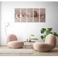 5-PIECE CANVAS PRINT RELAXATION STONE - PICTURES FENG SHUI - PICTURES