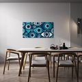 TABLEAU SUR TOILE – CERCLES HYPNOTIQUES ET YEUX - TABLEAUX PAR THÈME - TABLEAUX
