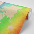 SELF ADHESIVE WALLPAPER PASTEL WORLD MAP - SELF-ADHESIVE WALLPAPERS - WALLPAPERS