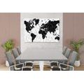 CANVAS PRINT INTERESTING WORLD MAP - PICTURES OF MAPS{% if product.category.pathNames[0] != product.category.name %} - PICTURES{% endif %}