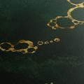 TABLEAU EN 5 PARTIES – CERCLES ABSTRAITS DORÉS - IMAGES FORMES ABSTRAITES - TABLEAUX