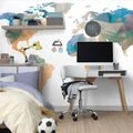 WALLPAPER POLYGONAL WORLD MAP - WALLPAPERS MAPS - WALLPAPERS