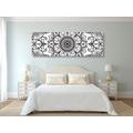 CANVAS PRINT BLACK AND WHITE ORNAMENT - BLACK AND WHITE PICTURES - PICTURES