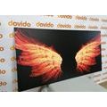 CANVAS PRINT FIERY ANGEL WINGS - PICTURES OF ANGELS{% if product.category.pathNames[0] != product.category.name %} - PICTURES{% endif %}