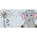 CANVAS PRINT SMALL ELEPHANT - CHILDRENS PICTURES{% if product.category.pathNames[0] != product.category.name %} - PICTURES{% endif %}