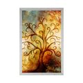 POSTER TREE OF LIFE WITH A SPACE ABSTRACTION - FENG SHUI - POSTERS