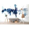 SELF ADHESIVE WALLPAPER SILHOUETTES OF PEOPLE IN A BIG CITY - SELF-ADHESIVE WALLPAPERS - WALLPAPERS