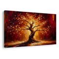 WANDBILD LEUCHTENDER LEBENSBAUM - BILDER BÄUME DES LEBENS - BILDER