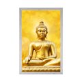 POSTER GOLDENE BUDDHA-STATUE - FENG SHUI - POSTER