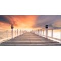 CANVAS PRINT OLD WOODEN PIER - PICTURES OF NATURE AND LANDSCAPE - PICTURES