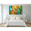 TABLEAU SUR TOILE – POSÉIDON SOUS LA MER - PEINTURES ABSTRAITES - TABLEAUX