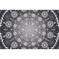 SELF ADHESIVE WALLPAPER ORNAMENTAL MANDALA WITH A LACE IN BLACK AND WHITE - SELF-ADHESIVE WALLPAPERS - WALLPAPERS