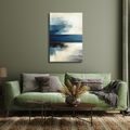 WANDBILD HARMONIE DER FARBEN ZWISCHEN HIMMEL UND WASSER - WANDBILDER ABSTRAKTE FORMEN - BILDER