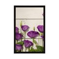 AFFICHE DE BELLES FLEURS VIOLETTES - FLEURS - AFFICHES