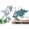 SELF ADHESIVE WALLPAPER MODERN WORLD MAP - SELF-ADHESIVE WALLPAPERS - WALLPAPERS