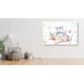 CANVAS PRINT ELEPHANT IN AN AIRPLANE - CHILDRENS PICTURES - PICTURES