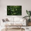 TABLEAU SUR TOILE – JUNGLE TROPICALE VERDOYANTE - TABLEAUX ARBRES ET FEUILLES - TABLEAUX