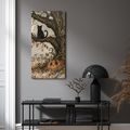 WANDBILD LEBENSBAUM IN GEHEIMNISVOLLER NACHT - HALLOWEEN- UND HORROR-BILDER - BILDER